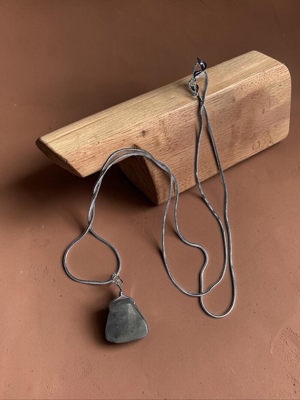 Gray Labradorite Pendant